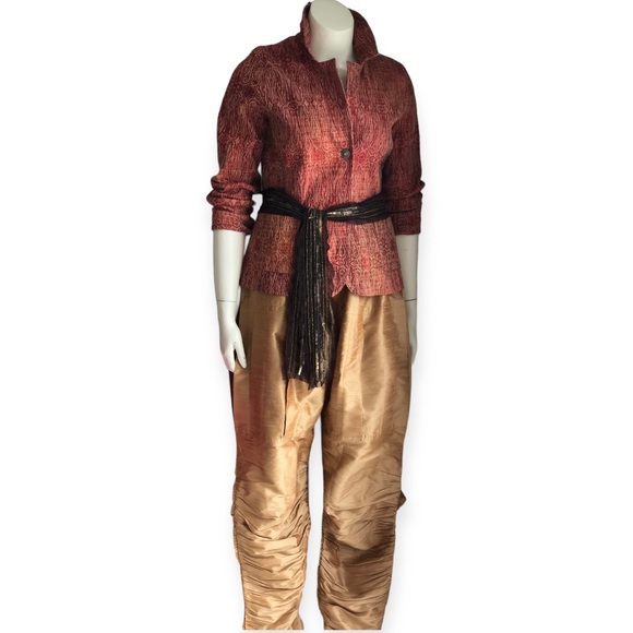 NWOT Golden Salwar Harem Pants - Picture 2 of 14